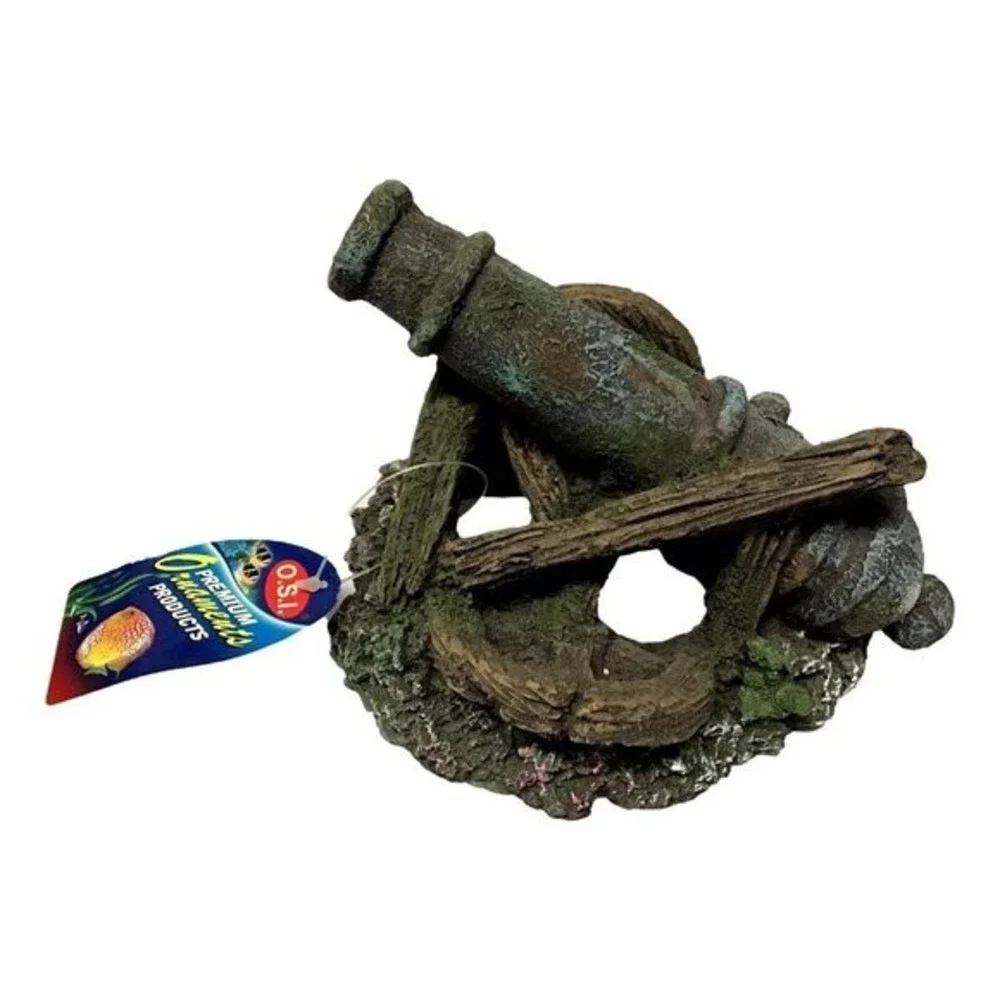 OSI Old Cannon 90207 Aquarium Decorations Ornament From Ocean Star International